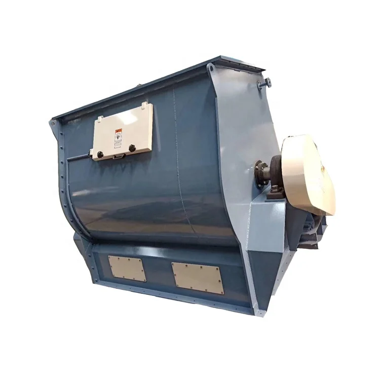 
horizontal high efficient double shaft paddle mixer with low price 