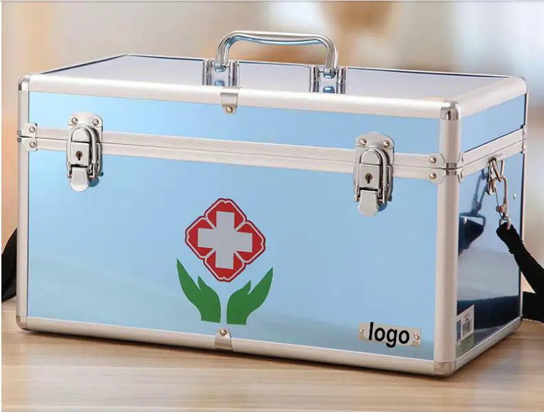 Customized Blue Aluminum First Aid Medical Storage Case/Surgical  Case