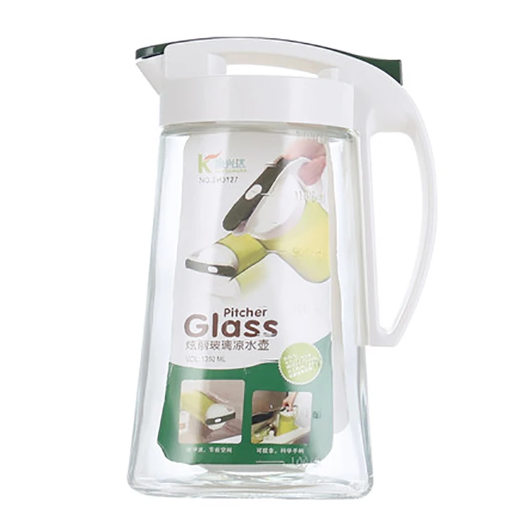 Кухонный кувшин для холодной воды 1350 мл с пластиковой крышкой