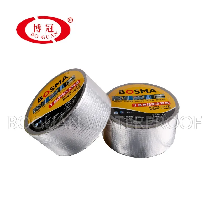 Butyl Sealant Mastic Rubber Sealing Self Adhesive Tape Customized aluminum foil butyl waterproof leak-proof tape