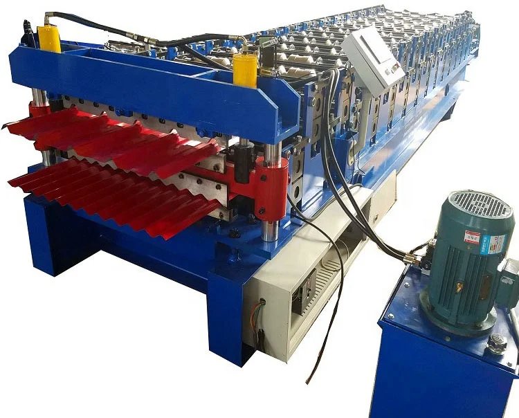 
Aluminum Roofing Sheet Roll Forming Machine Double Layer Metal Tile Making Machine In China 
