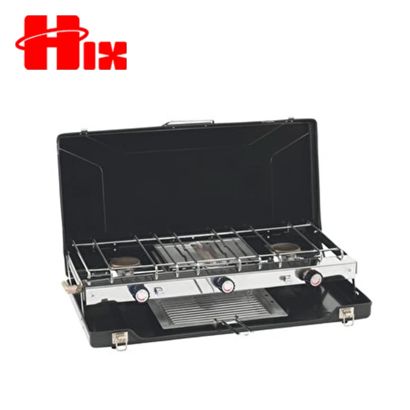 Korean 2 burner portable butane bbq gas stove