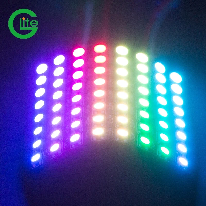 Glite WS2812b Flexible Led Display  16x16 8x32 8x8mm WS2812B Digital Dream Color RGB Light LED Panel Screen