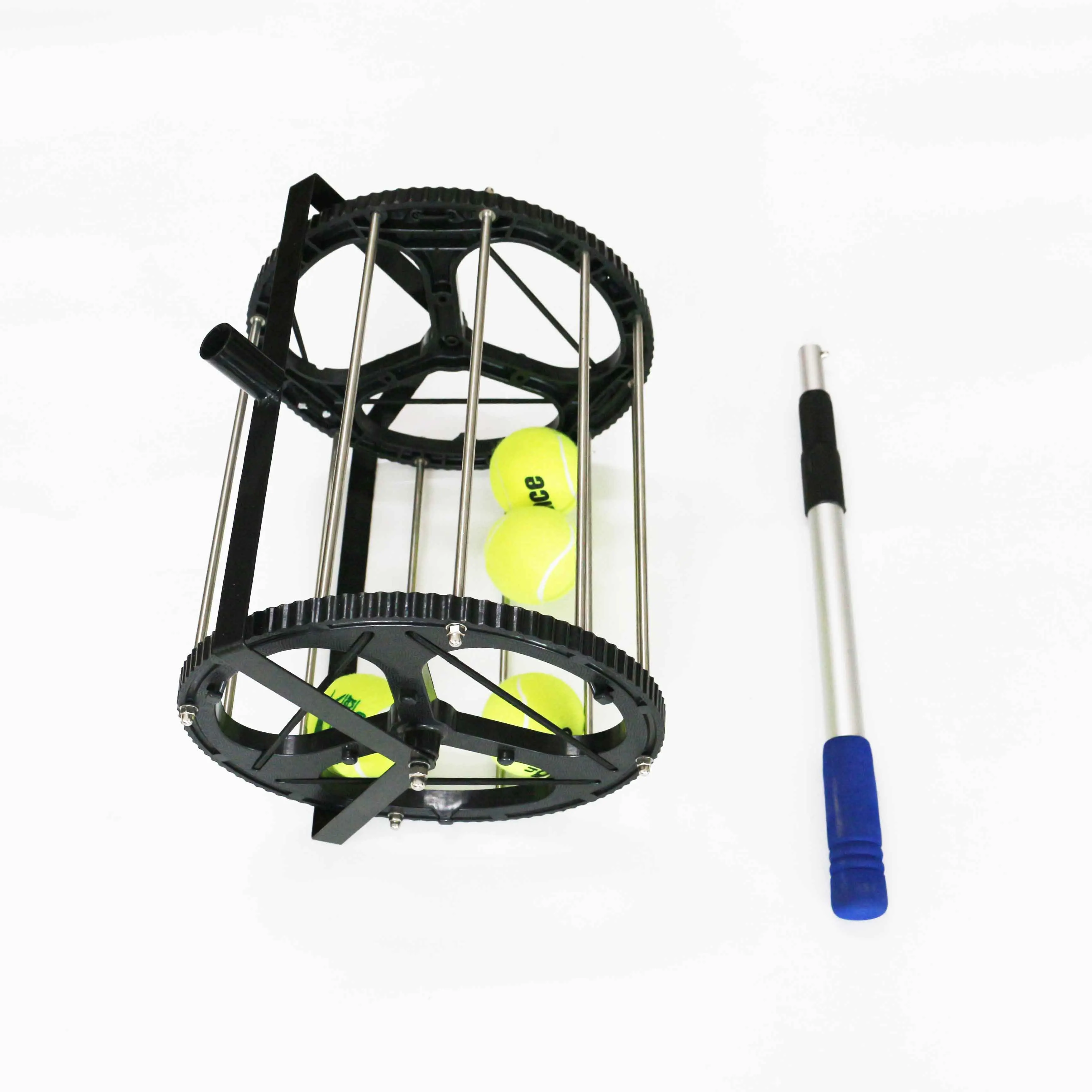 Tennis Ball Retriever pickup picker basket with patent- hold 55 balls