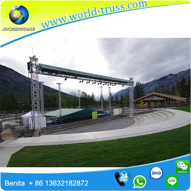Конструкция конструкции фермы купольной крыши 390x390mm Truss Display Black Stage для продажи