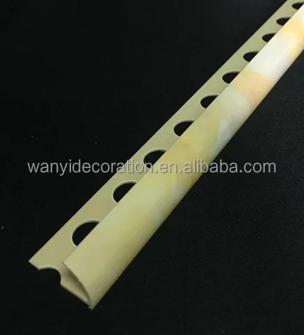 Factory direct marble color PVC ceramic edge tile trim profile