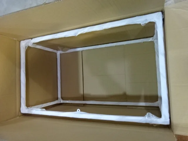 2022 Factory-Made Classic  Wholesale clear glass top with stainless steel pipe coffee table