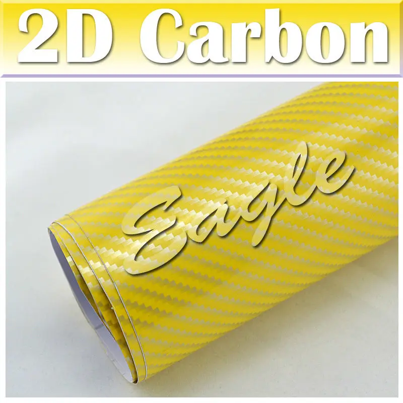 углерод наклейку авто автомобиля защитной пленкой крытый желтый 2d пленка из углеродного волокна стикер углерод