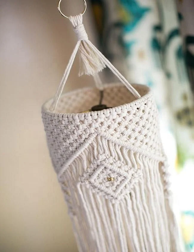 Handmade Cotton Rope Macrame Lampshades