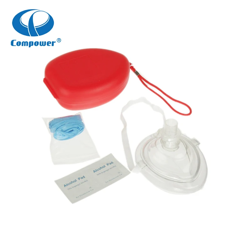Compower Disposable Disinfection Barrier Bag Valve Training First Aid Breathing Cpr Mask Manikin Face Shield