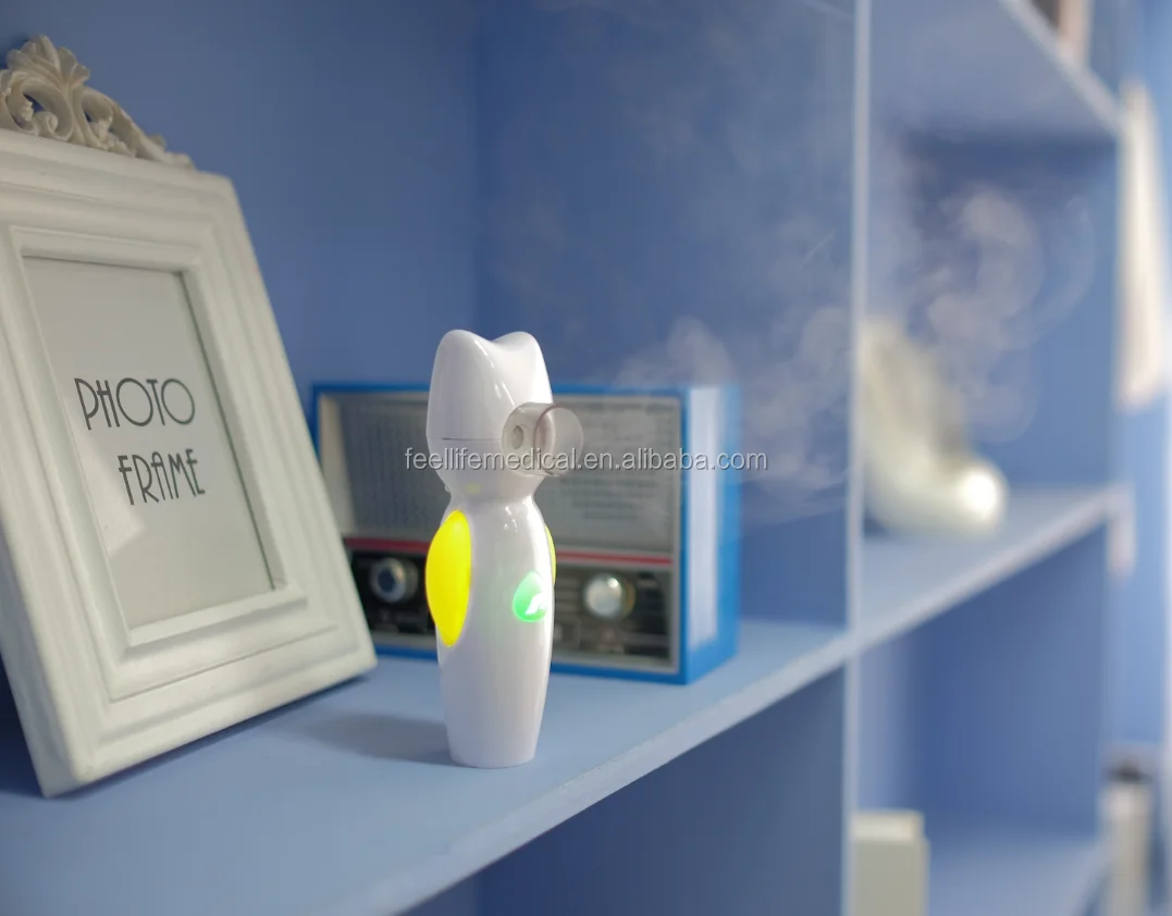 mini baby ultrasonic inhaler nebulizer with music cartoon shape & LED breathing light Feellife mesh nebulizer machine
