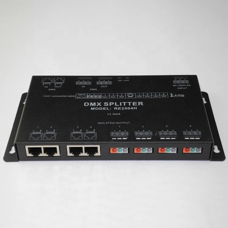 DMX512*4CH output DMX signal splitter