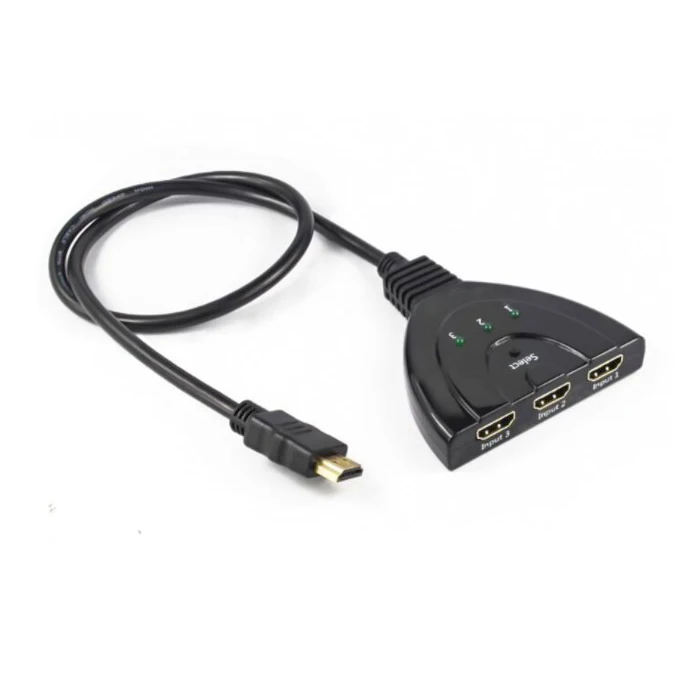  3-портовый переключатель HDMI селектор сплиттер 3x1 hdmi 4K x 2K @ 30 Гц V1.4 с ИК-пультом дистанционного