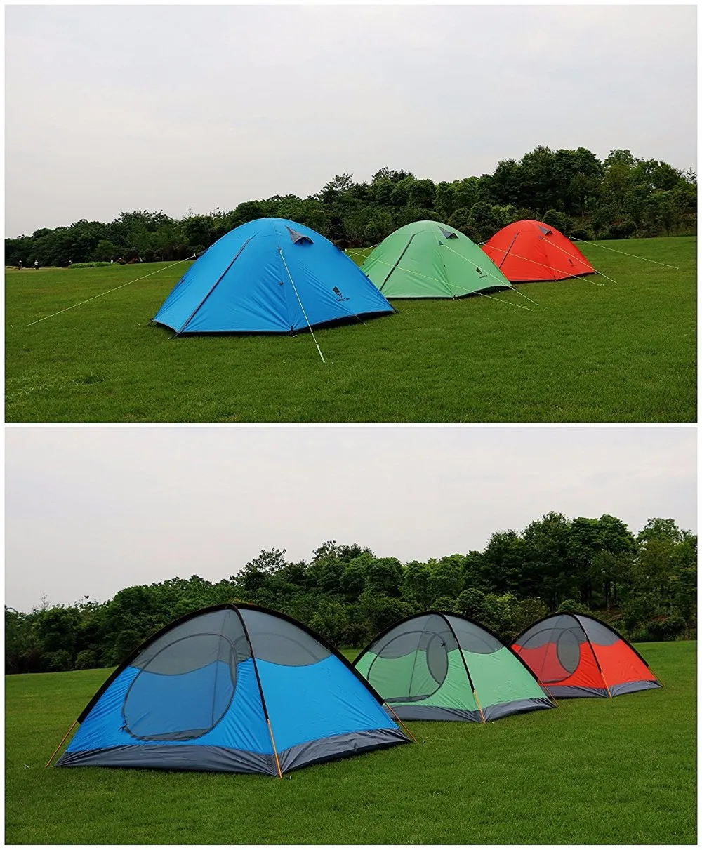 Outdoor Adventure Hiking Waterproof Ultralight 3 Men Tents