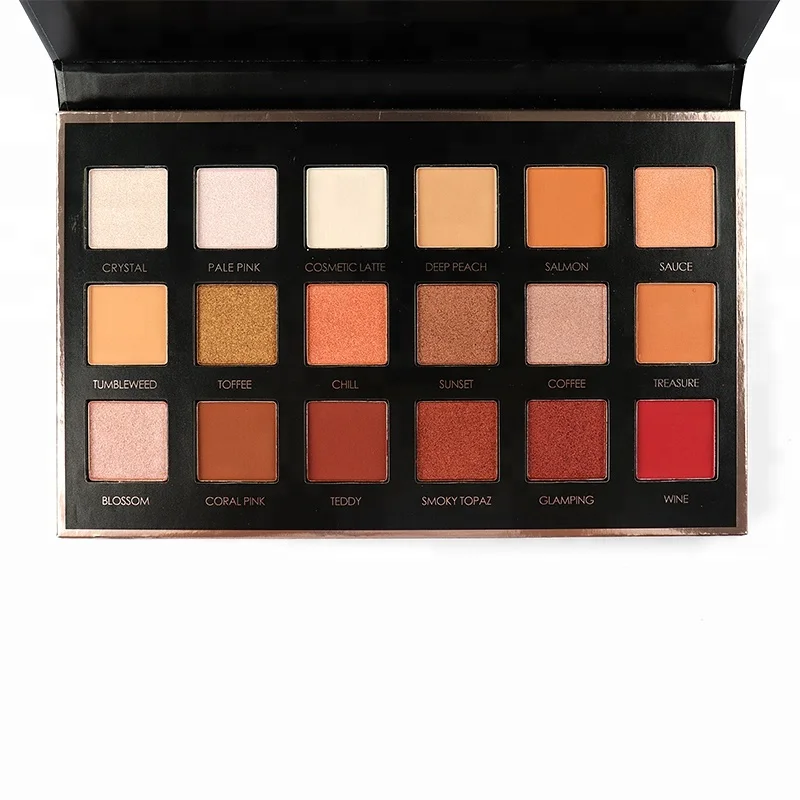 
2021 hot product make your own brand makeup 18 color eyeshadow palette 