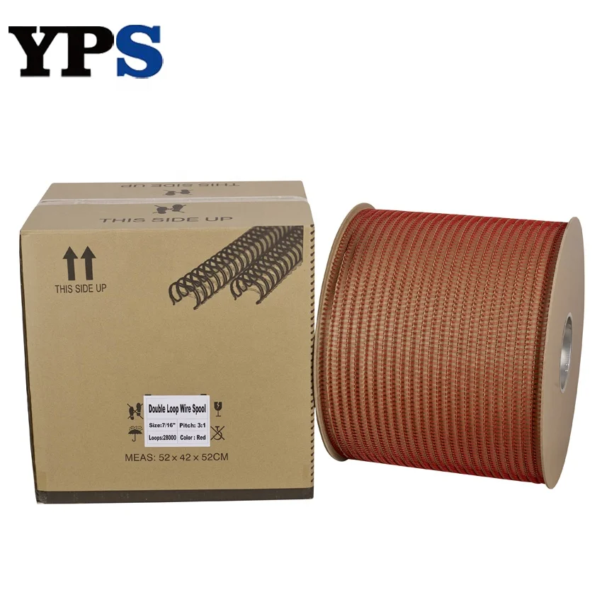 Nylon Coated Silver Color Office Supplies Double Loop  Binding Wire O Roll  Twin Wire Binding Spools