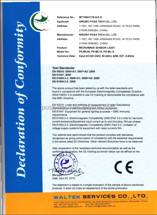 microwave sensor glass E27 ceiling light