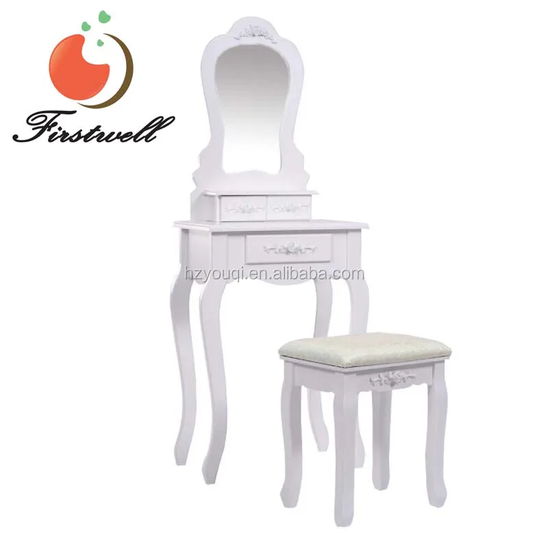 
Royal Bedroom Dressing Table with Mirror, chinese antique dresser Simple Small Dresser 