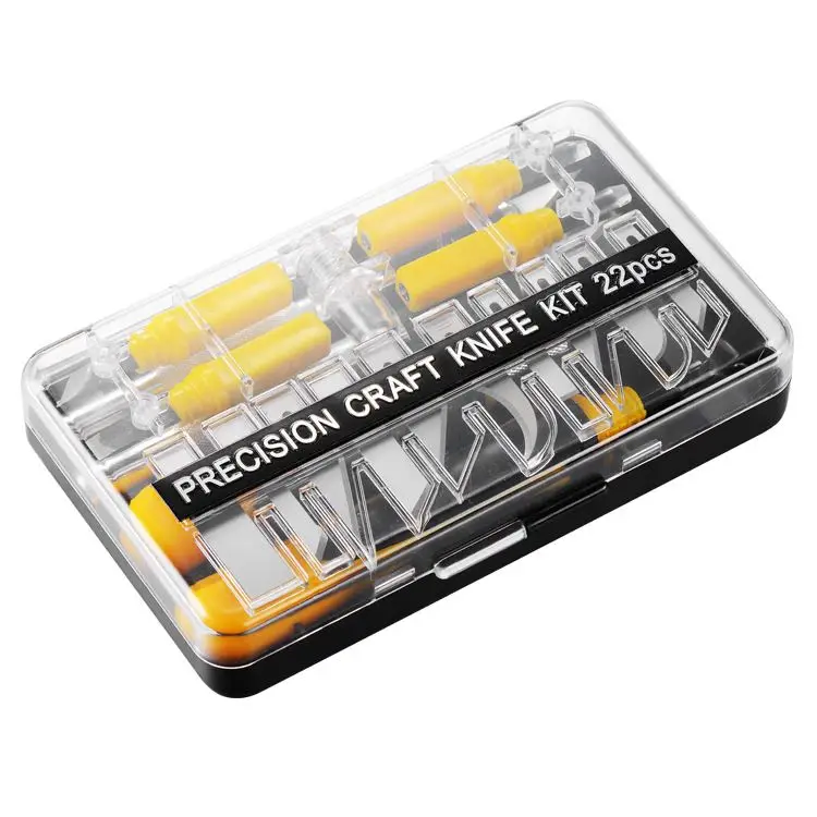 Multi functional precision metal 22pcs craft hobby knife kit