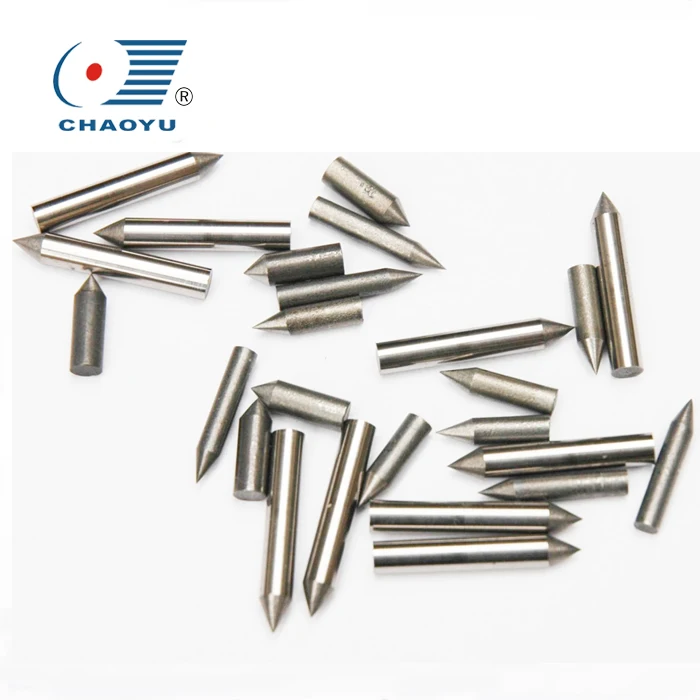Well polished D5*40mm tungsten carbide spikes cemented carbide rods with tapered ends