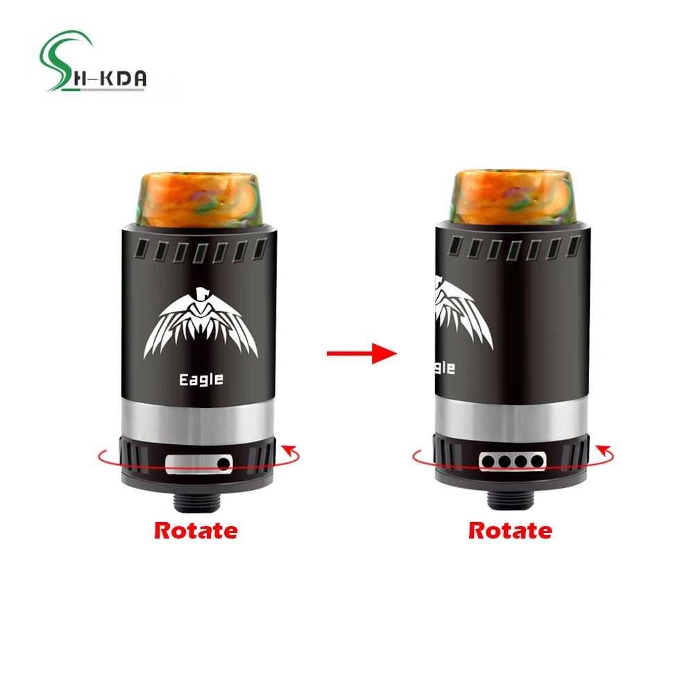 Оптовая продажа, атомайзер для воска eagle с температурным контролем и керамической катушкой из нержавеющей стали, 510 резьба, 9 в одной катушке, вапорайзер для воска dab