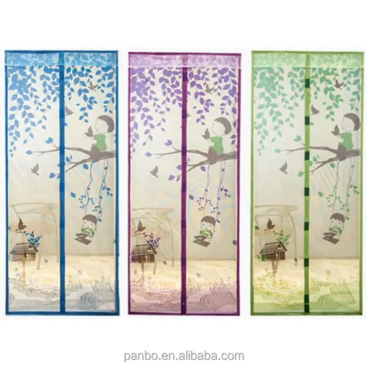 Factory Hot Sales Anti Mosquitoes Curtain Type Magnetic Screen For Doors And Windows