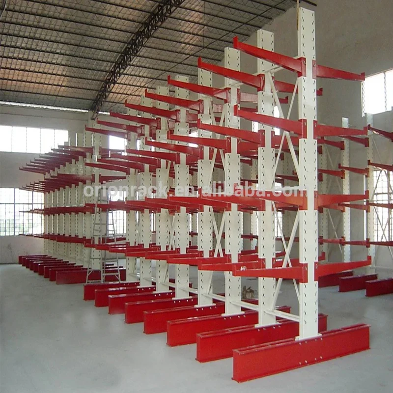 Car Cantilever Racking System steel pipe warehouse storage cantilever rack