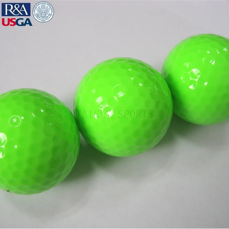
low price golf ball green color tournament ball 