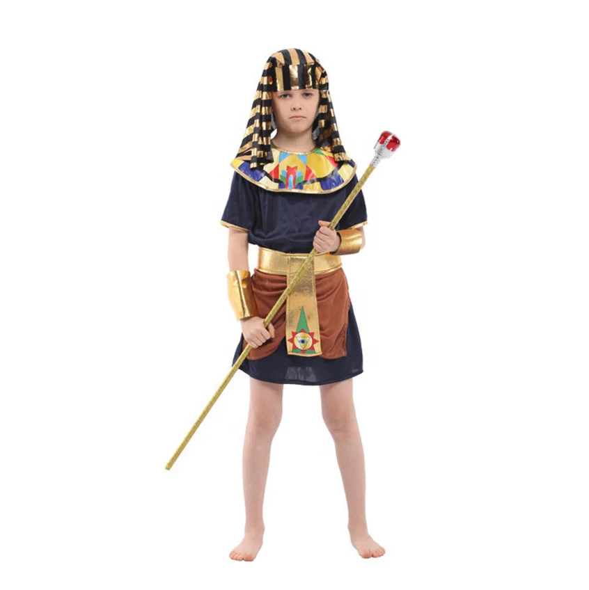 
Carnival Classic Kids Egyptian Pharaoh Costume Halloween Party Deluxe Ramses King Of Egypt Boys Costume 