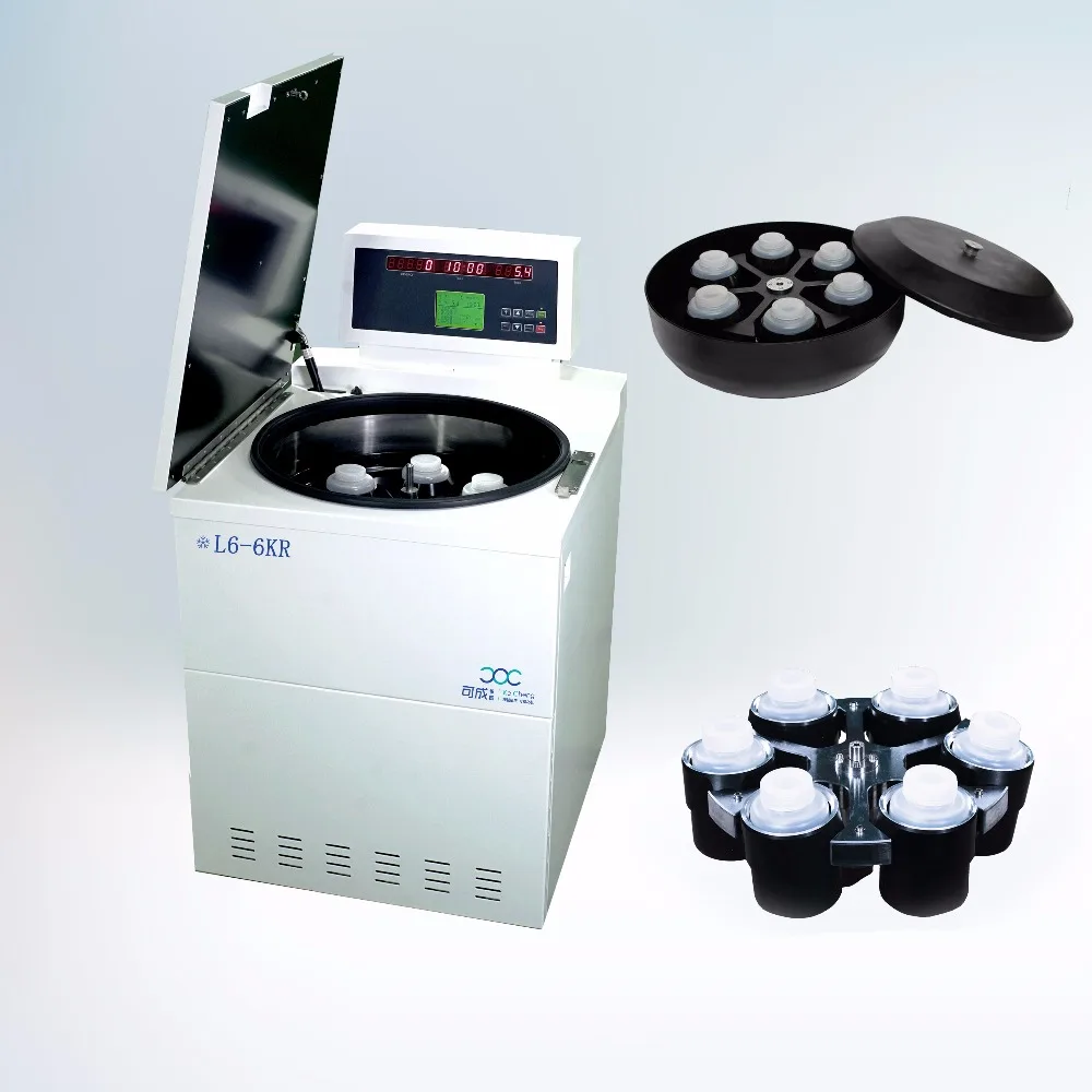 Kecheng factory lab test equipment Floor Type  low speed large capacity refrigerated Centrifuge L6-6KR
