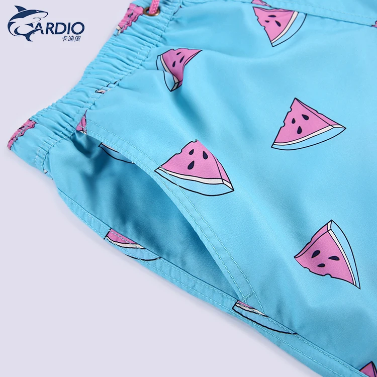 watermelon print quick-dry Swim Trunk  Australian design beach shorts  digital printing 100% polyester track boardshorts