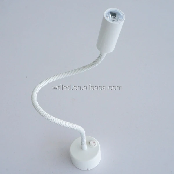 3W 12V 220V SWING ARM WALL MOUNTED HOTEL WALL READING LIGHT