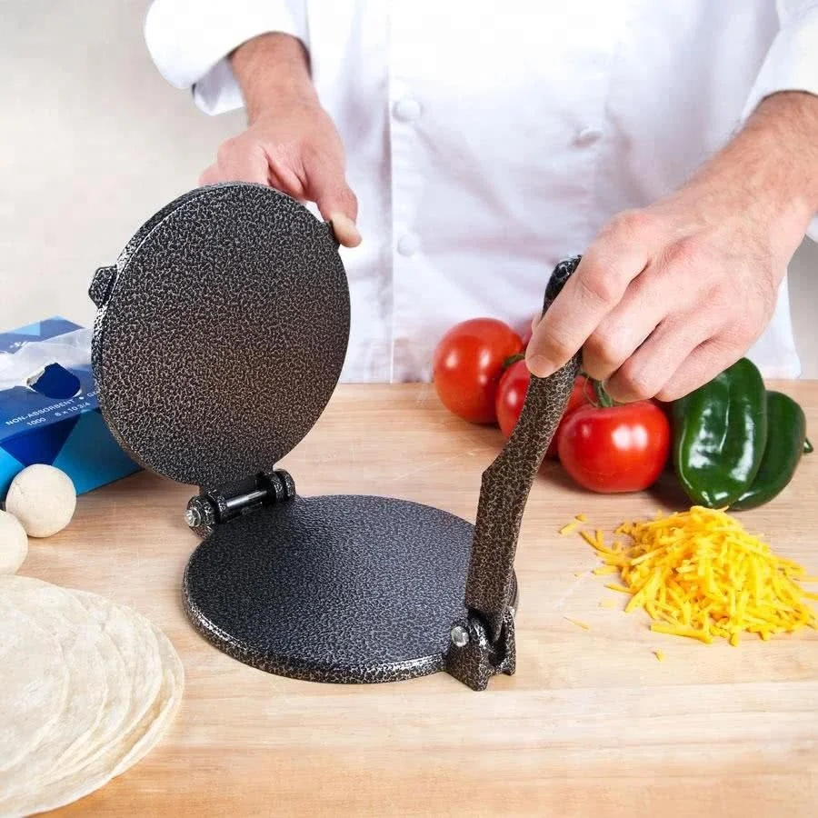 Puri Chapati Bacon Press Folding Flour Cast iron Dough Press Cast iron Tortilla Press
