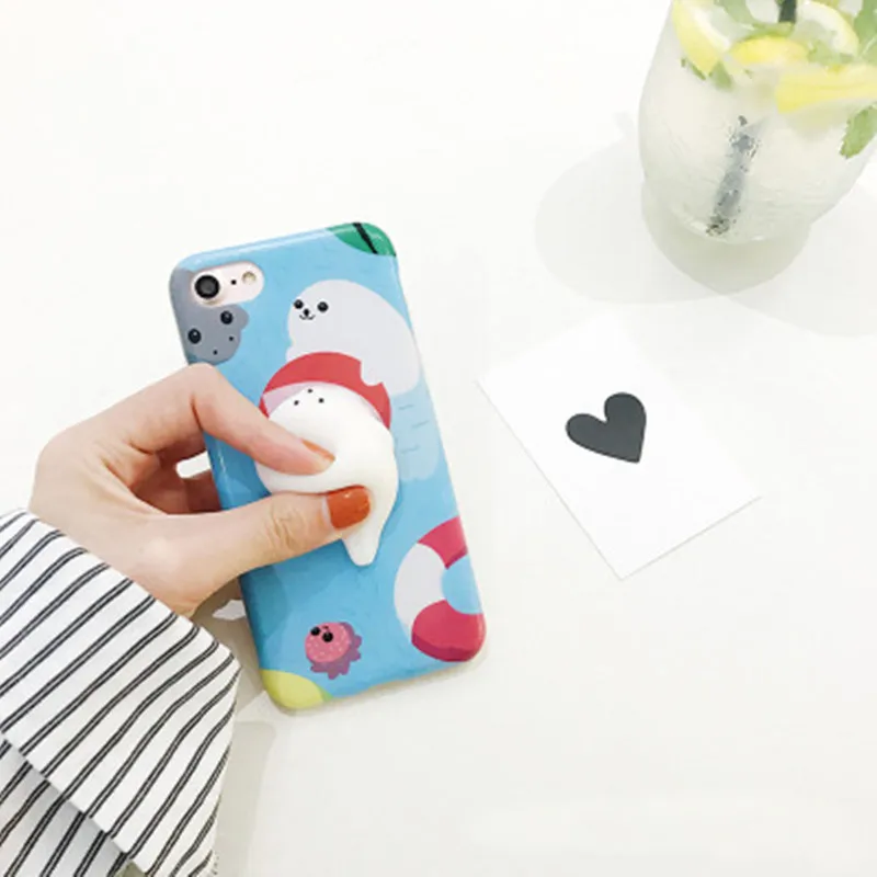 
Phone Cases for iphone 11 pro max 6 6s 6 plus 6s plus 7 7 plus Mobile phone bag Squishy Kneading Cute Case Cover Shell Fundas 