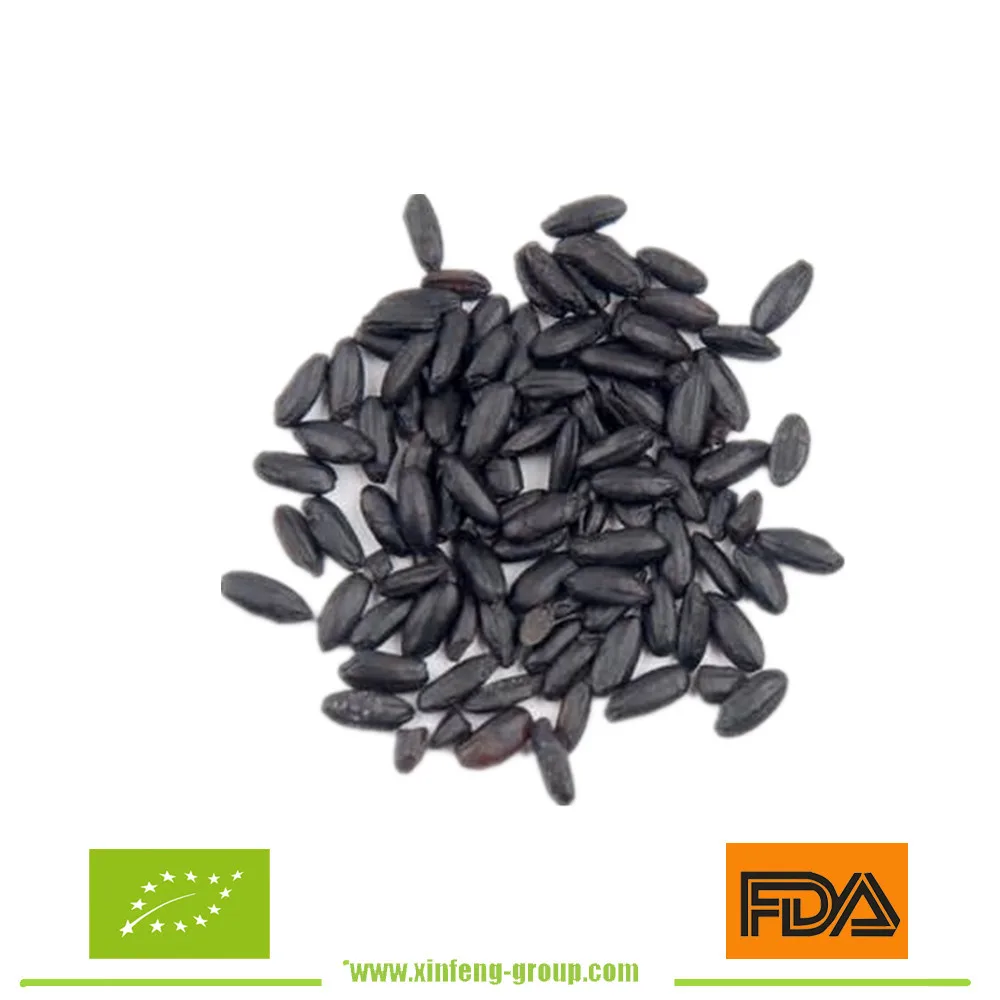 
organic steamed black rice for export 