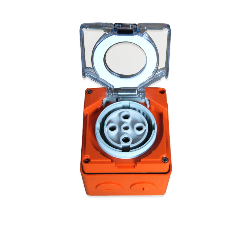 Australia Standard 5 Pins 500V 32A Industrial 3 Phase Male Female Plug Socket