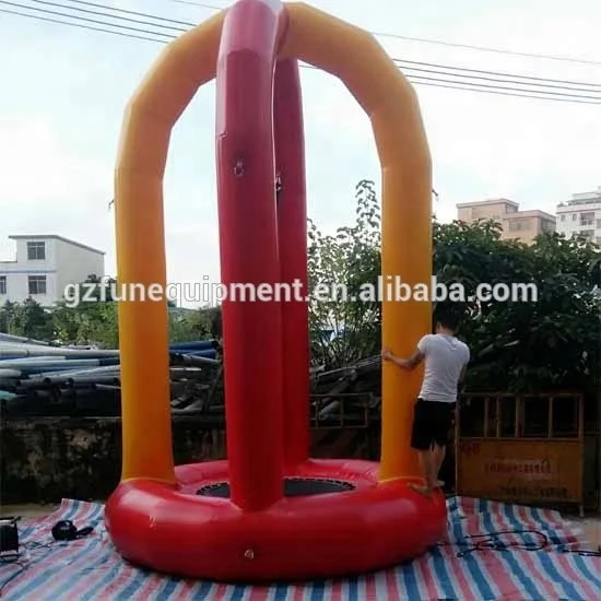 3m diameter 4.8m high inflatable bungee trampoline jumping castles for sale