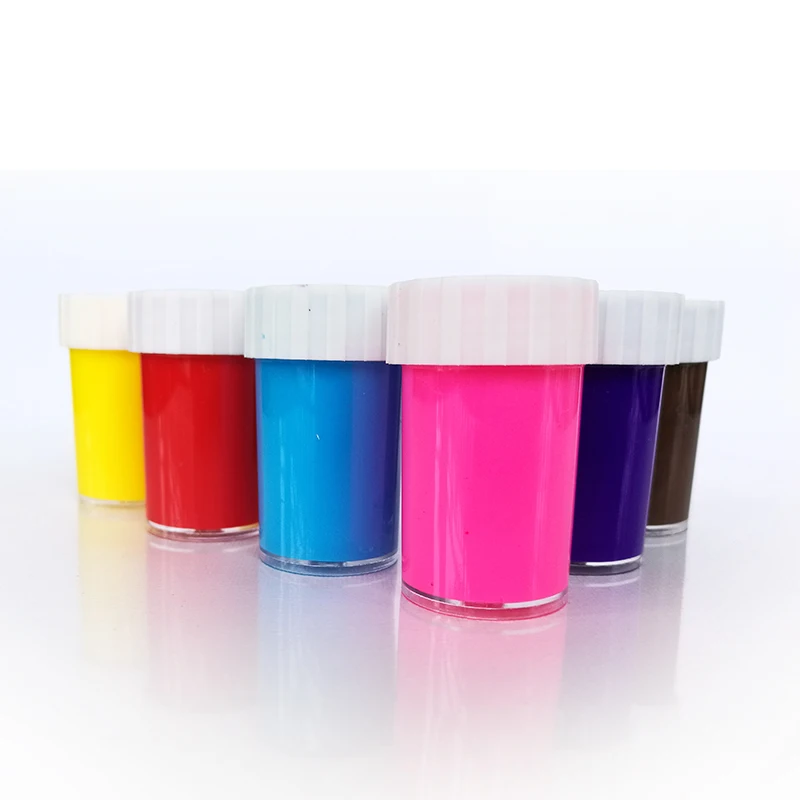 6ct 20ml Jars Fluorescent Neon Glow in the Dark Tempera Paint