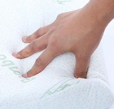 
Molded Contour Curved Memory Foam Bamboo Pillow , Wave Pillow 