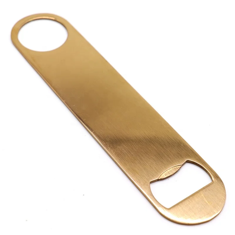 7 inches two in one titanium plated stainless steel speed bear bottle opener