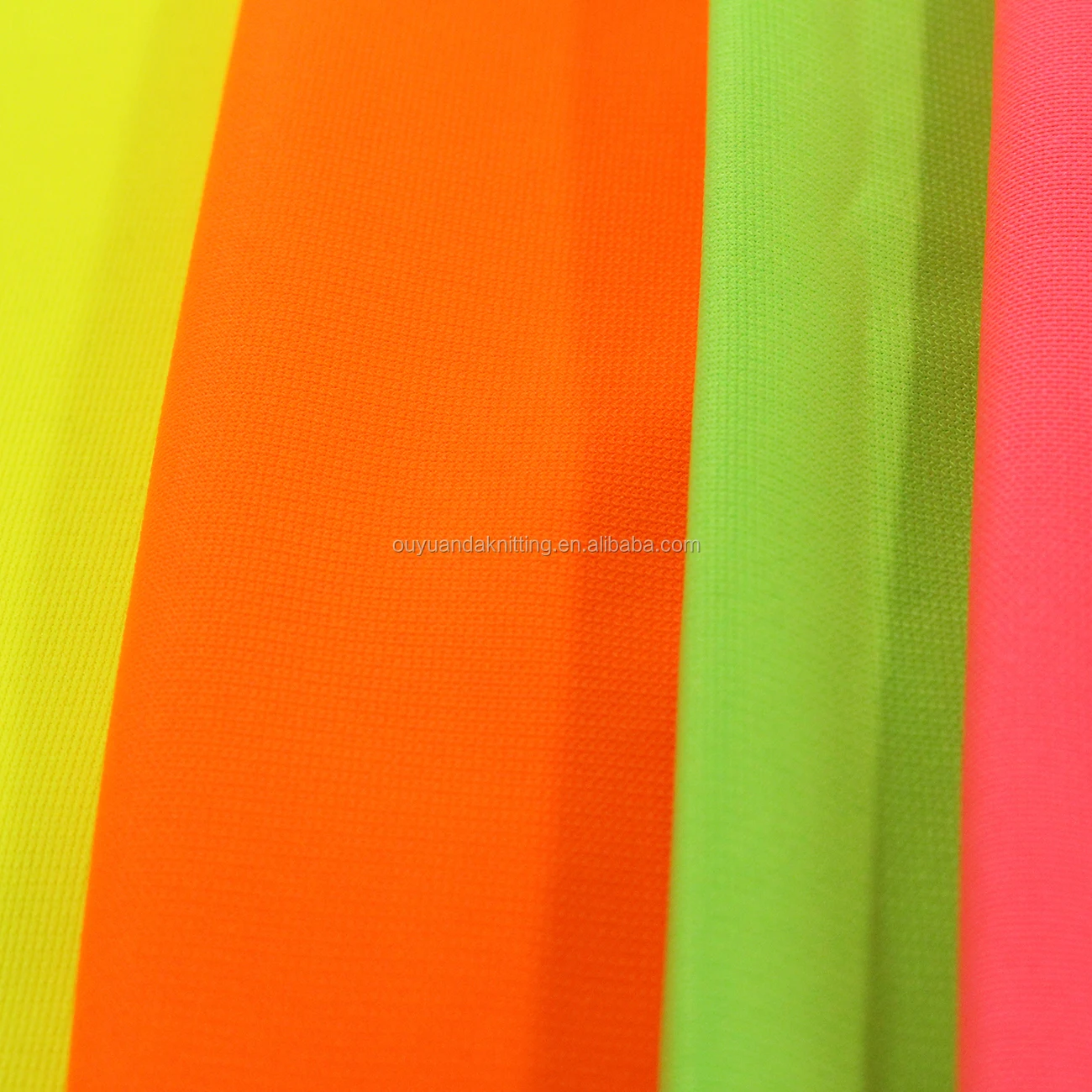 Polyester Factory Direct Fluorescent Neon Color Fabric for High Visibility  Work Clothes