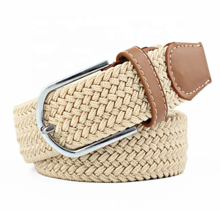 Quality Polyester Stretch Braided Woven Elastic Knitted Belt for Jeans