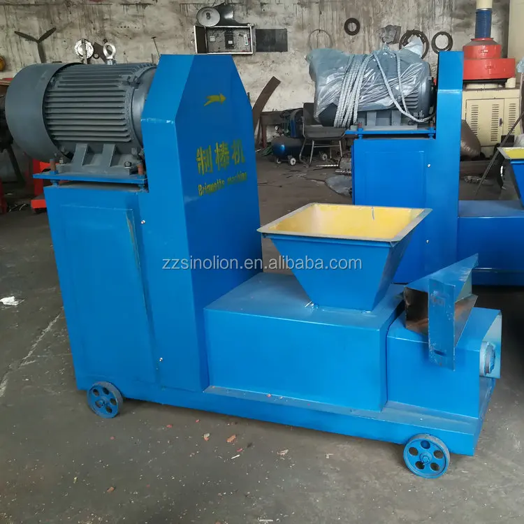 Wood chips peanut shell charcoal briquette machine for thailand