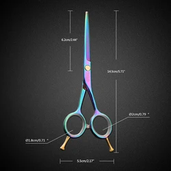 Professional 5.5 inch 4CR stainless steel Hair Scissors Hairdressing Scissors  Hair Cutting Scissors