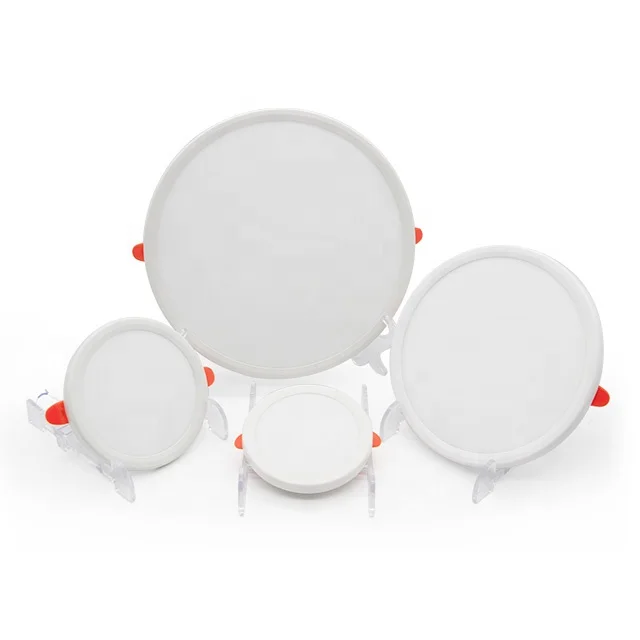 Chinese suppliers adjustable led panel light glass LGP recessed ceiling factory lamp 6W round indoor lighting