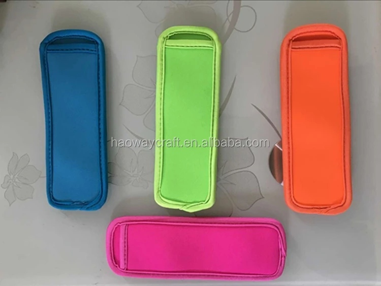 21 styles ice popsicle holder neoprene Freezer Summer Icy Block Lolly Cream Holder For Kids