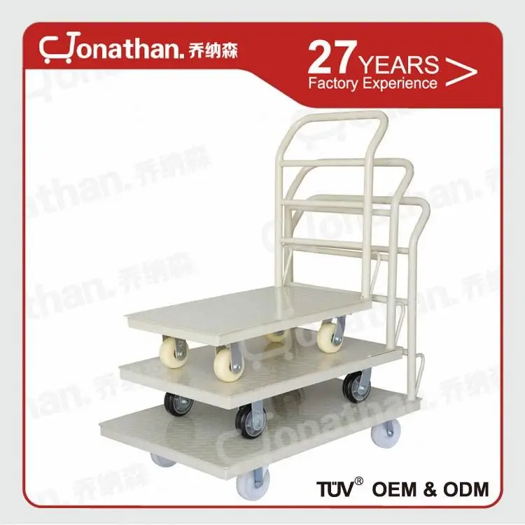 Pallet trolleyB warehouse falat luggage trolley for airport