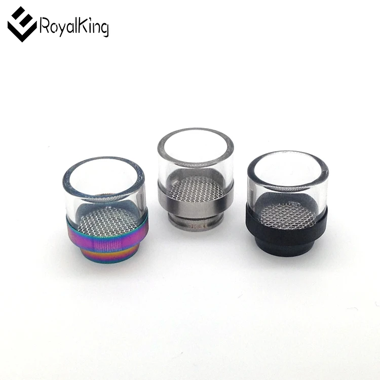 Factory price stainless steel glass filter drip tip for atomizer