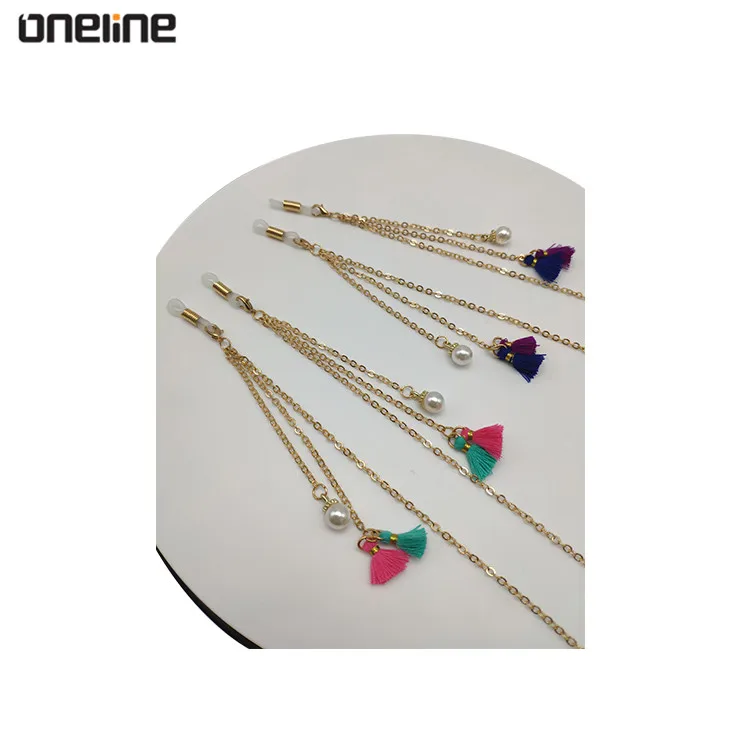 Metal & tassel Lanyard Necklace Sunglasses Spectacles Eyewear Chain Holder