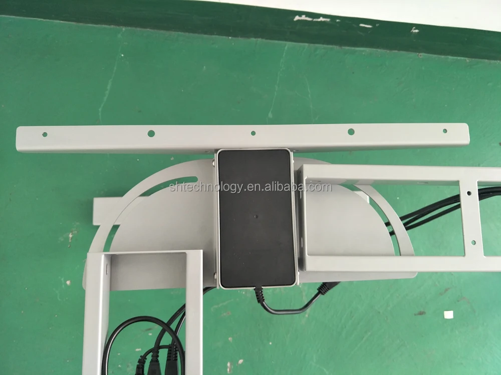 3 Legs electric height adjustable and rotatable office corner desk  L shaped desk office desk  corner